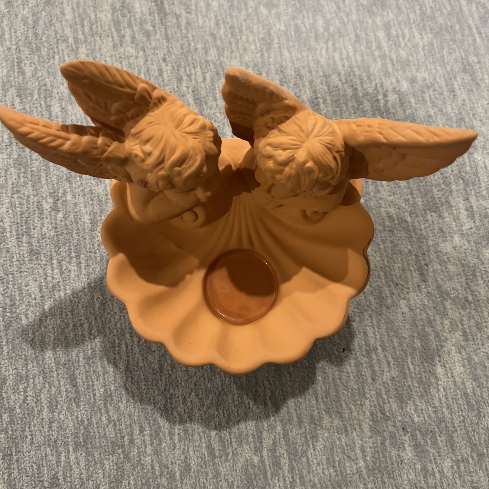 PartyLite Terra‎ Cotta Angel Sconce Tealight Votive Candle Holder P8020 No Box - Picture 2 of 9